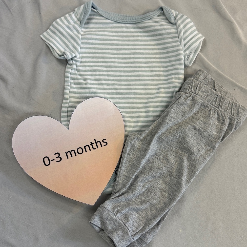 H&M/Cloud Island - 2 piece newborn baby outfit